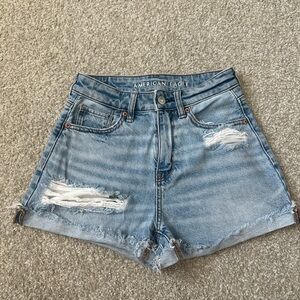 American Eagle Blue Mom Shorts